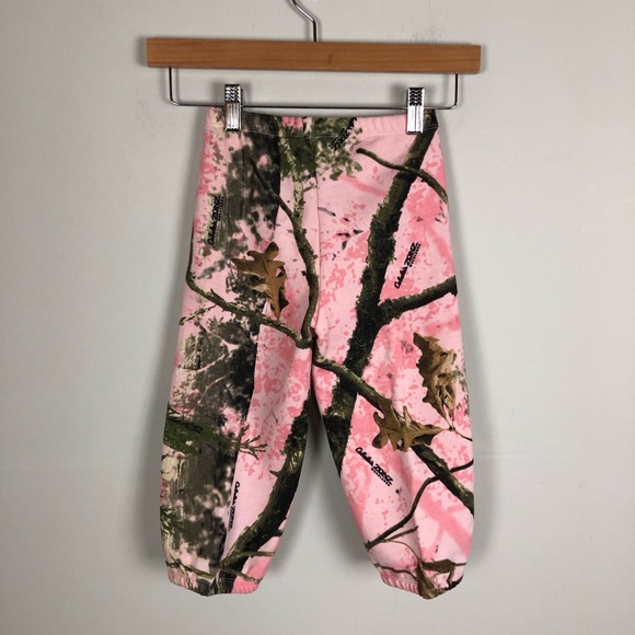 Cabelas 3T zonz pink camo sweatpants girl 0752 - Picture 5 of 10